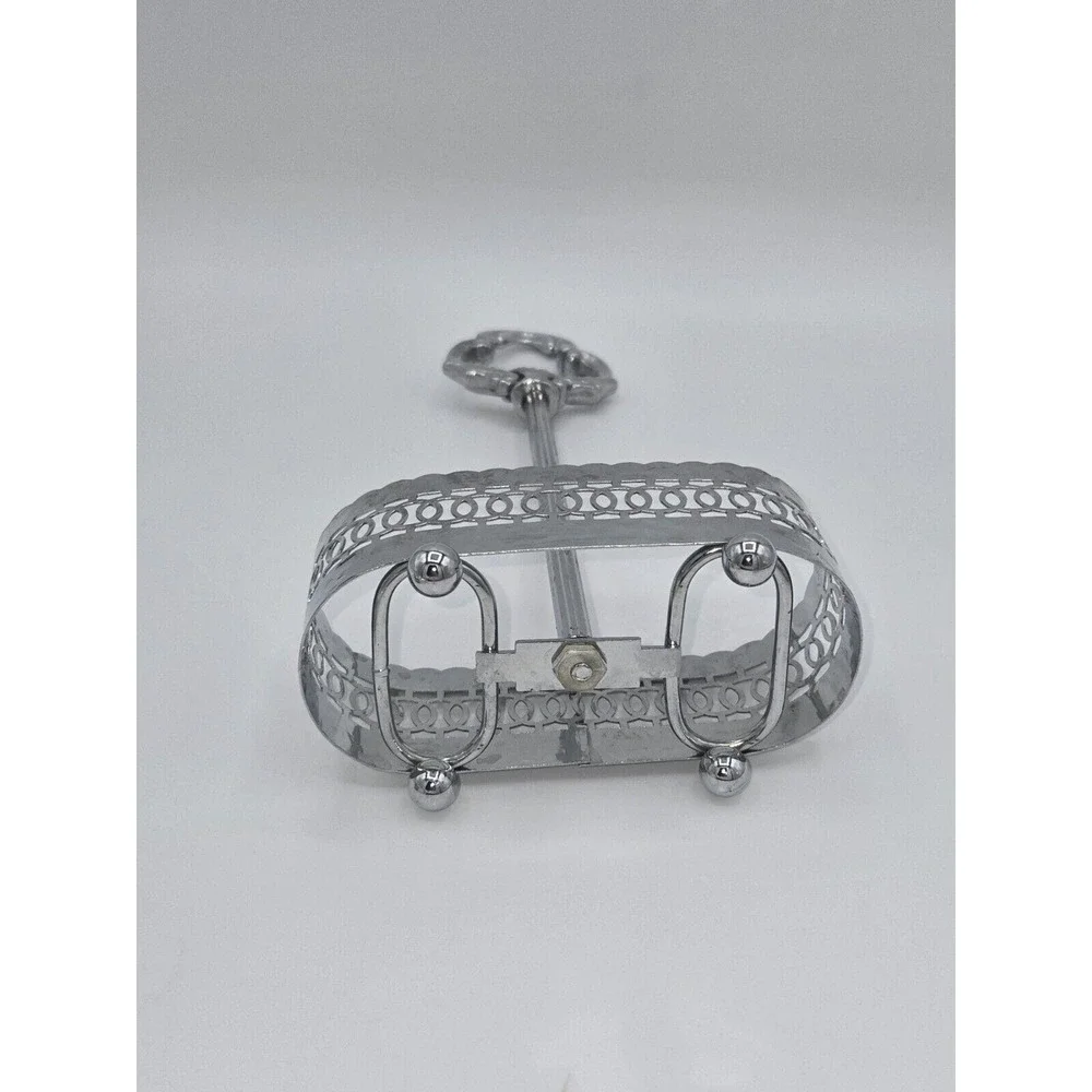 Vintage‎ Chromium Plate Salt & Pepper Shaker Set England